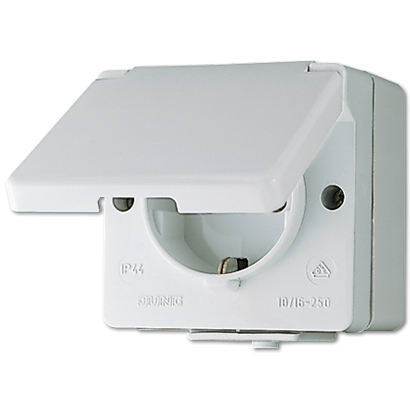 JUNG Штепсельная розетка SCHUKO для накладного монтажа 16A 250V ~ IP44 фото