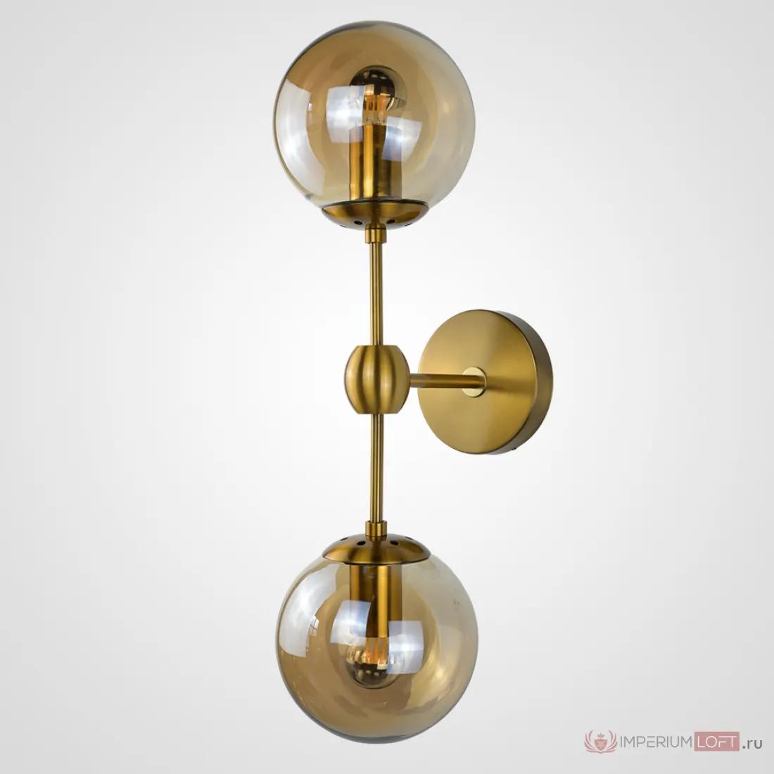 ImperiumLoft Бра Modo Sconce 2 Globes Gold фото