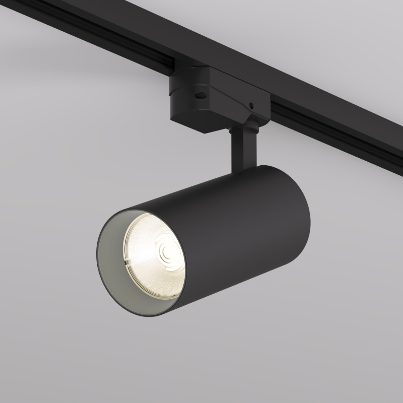 Denkirs DK6453-BK Трековый светильник SOLID KOPER, 145мм, d70, 220V, LED 3000K, 24W, IP20, черный, алюминий фото