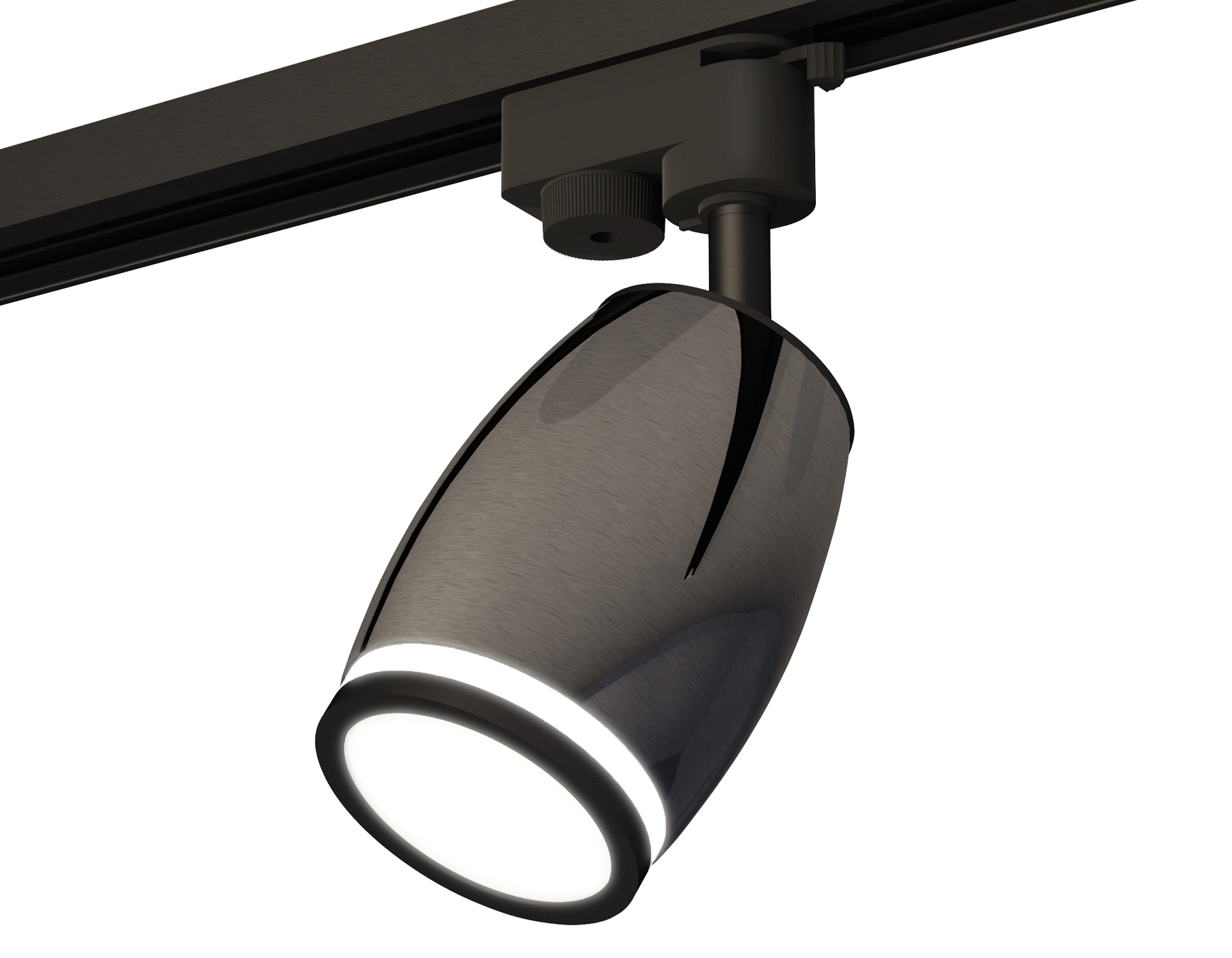 Ambrella Комплект трекового однофазного светильника с акрилом XT1123011 DCH/SBK/FR черный хром/черный песок/белый матовый MR16 GU5.3 (A2521, C1123, N7 фото