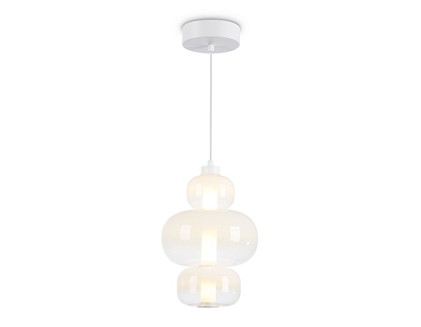 Ambrella Светильник светодиодный подвесной LH11056 WH/FR белый/белый матовый 18W 3000K D230*350 фото