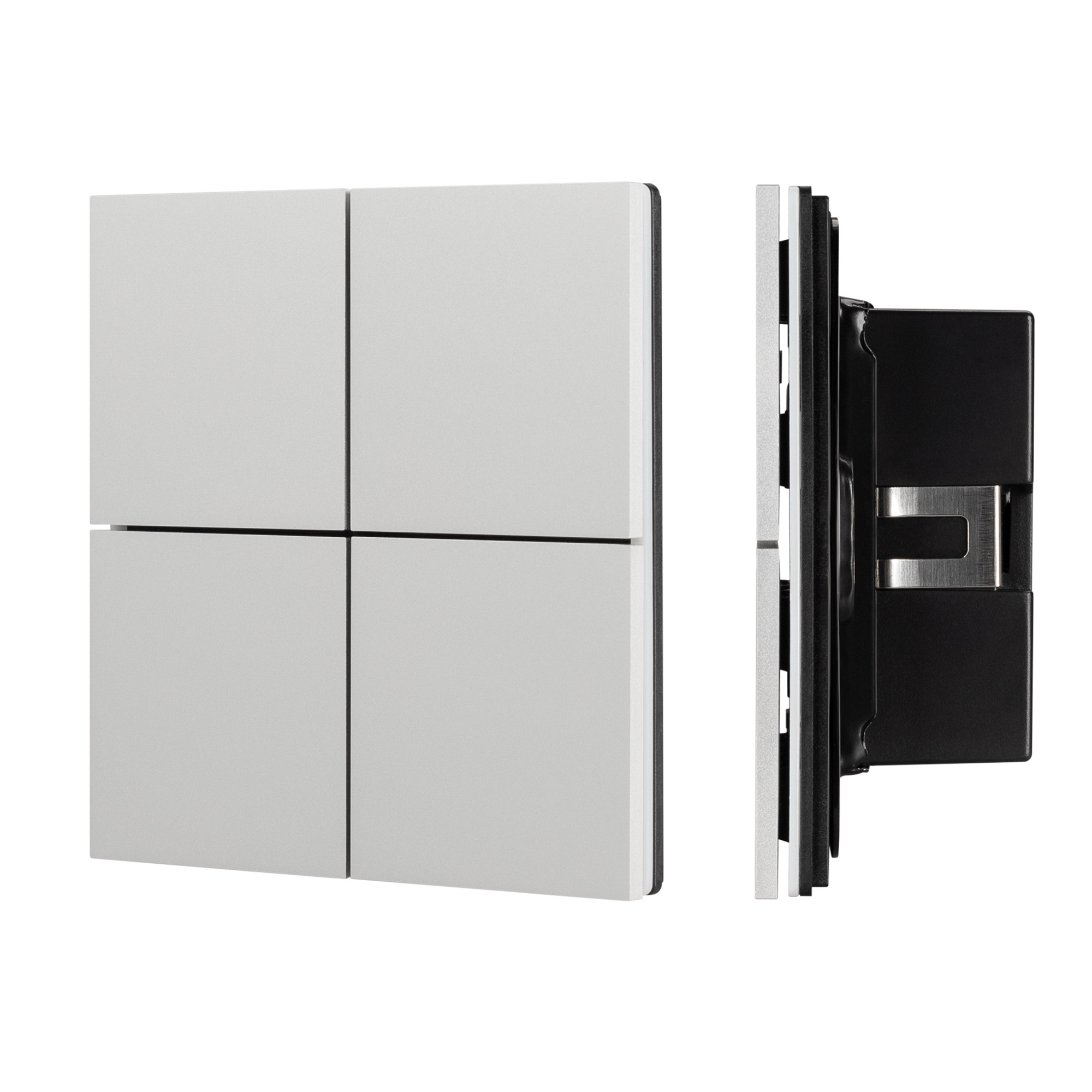 Arlight INTELLIGENT ARLIGHT Кнопочная панель KNX-304-23-IN Silver (BUS, Frameless) (IARL, IP20 Металл, 2 года) фото