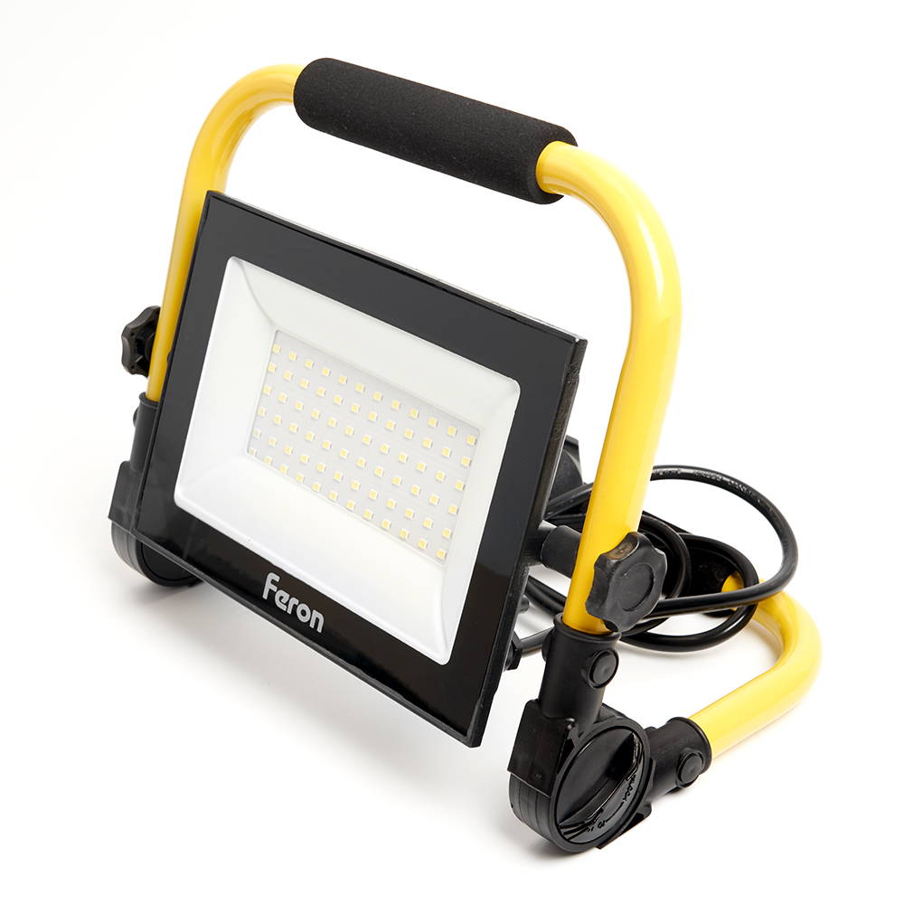 Feron Прожектор переносной, 70W, 6400K, 78*SMD2835, 6300Lm, IP65, LL-515 фото