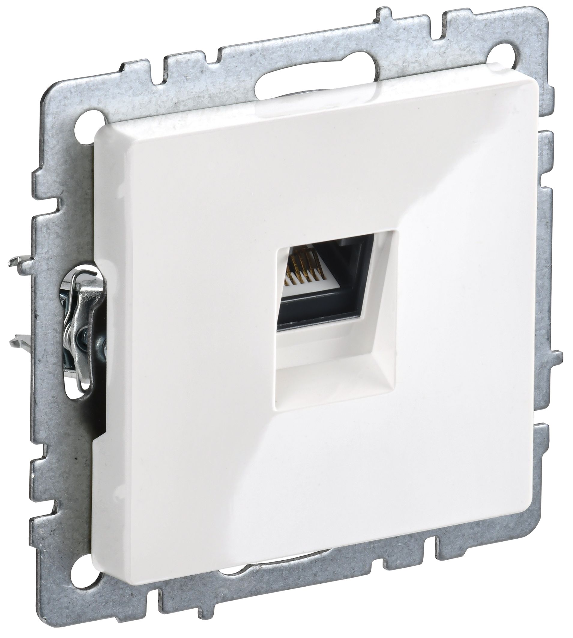 IEK BRITE BASE Белый Розетка комп RJ45 кат.6 РК11-БрБ фото
