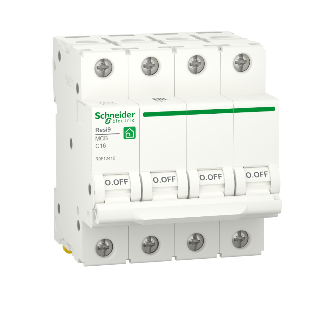 Schneider Electric RESI9 Автоматический выключатель (АВ) С 16А 4P 6000A фото