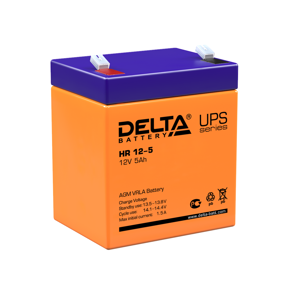 Delta Аккумуляторная батарея HR 12-5 (12V/5Ah) фото