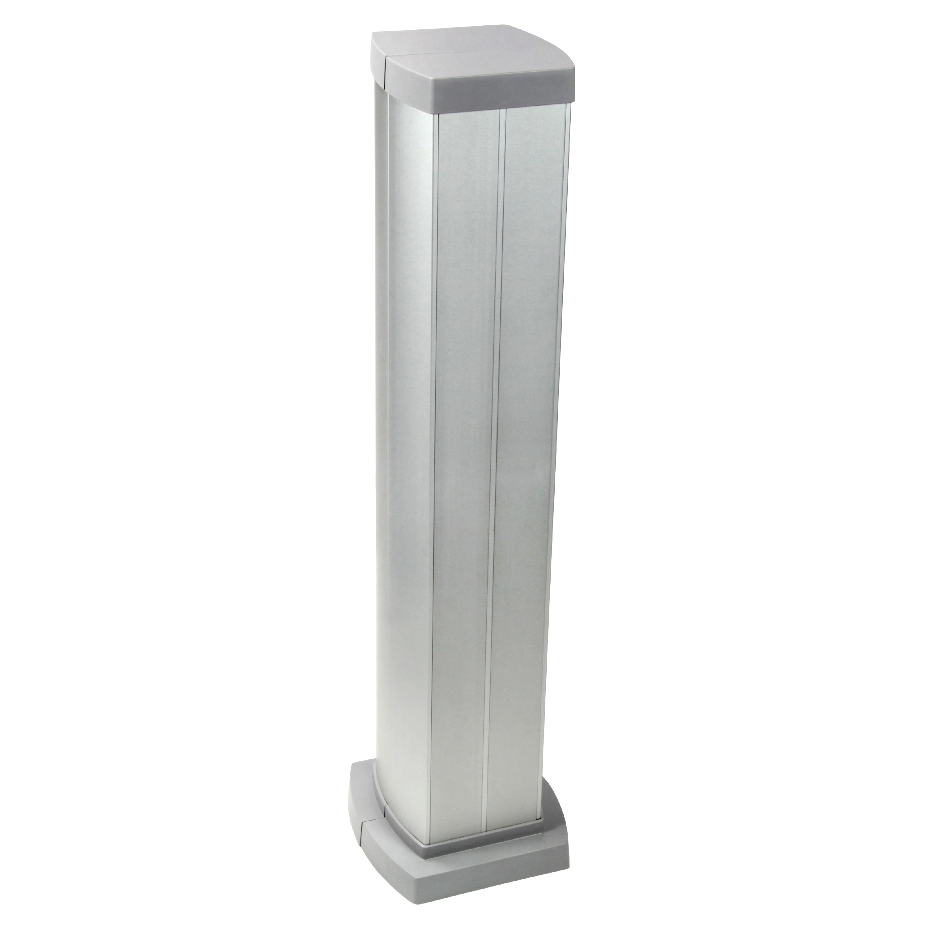Legrand Snap-On мини-колонна алюминиевая с крышкой из алюминия 4 секции, высота 0,68 метра, цвет алюминий. фото