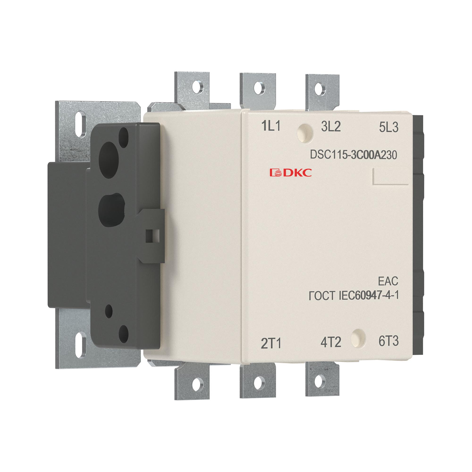 DKC Магнитный контактор DSC115-3C00A230 115А 55кВт (AC3)  кат 220В AC фото