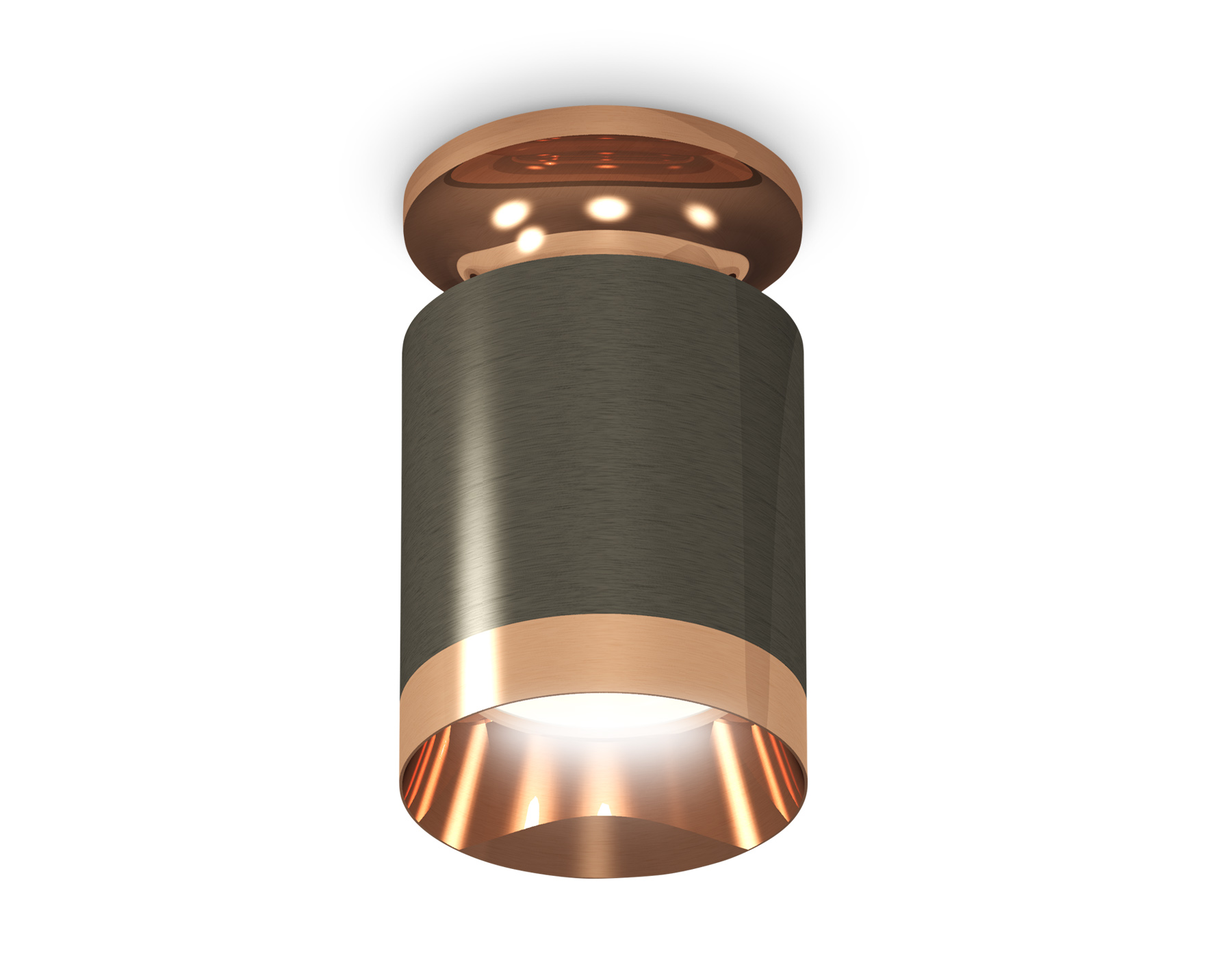 Ambrella Комплект накладного светильника XS6303160 DCH/PPG черный хром/золото розовое полированное MR16 GU5.3 (N6906, C6303, N6135) фото