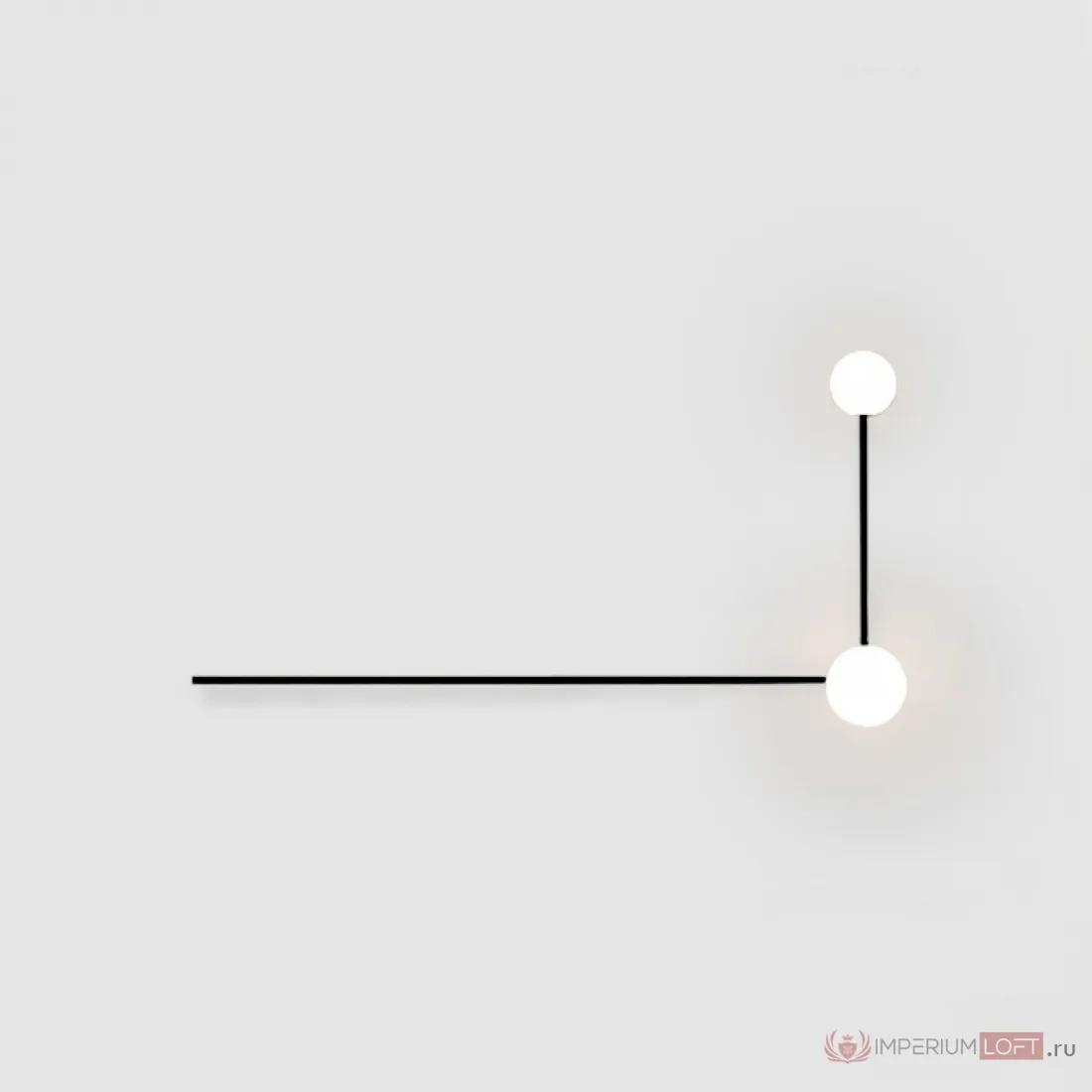 ImperiumLoft Настенный светильник LINES 2 черный фото