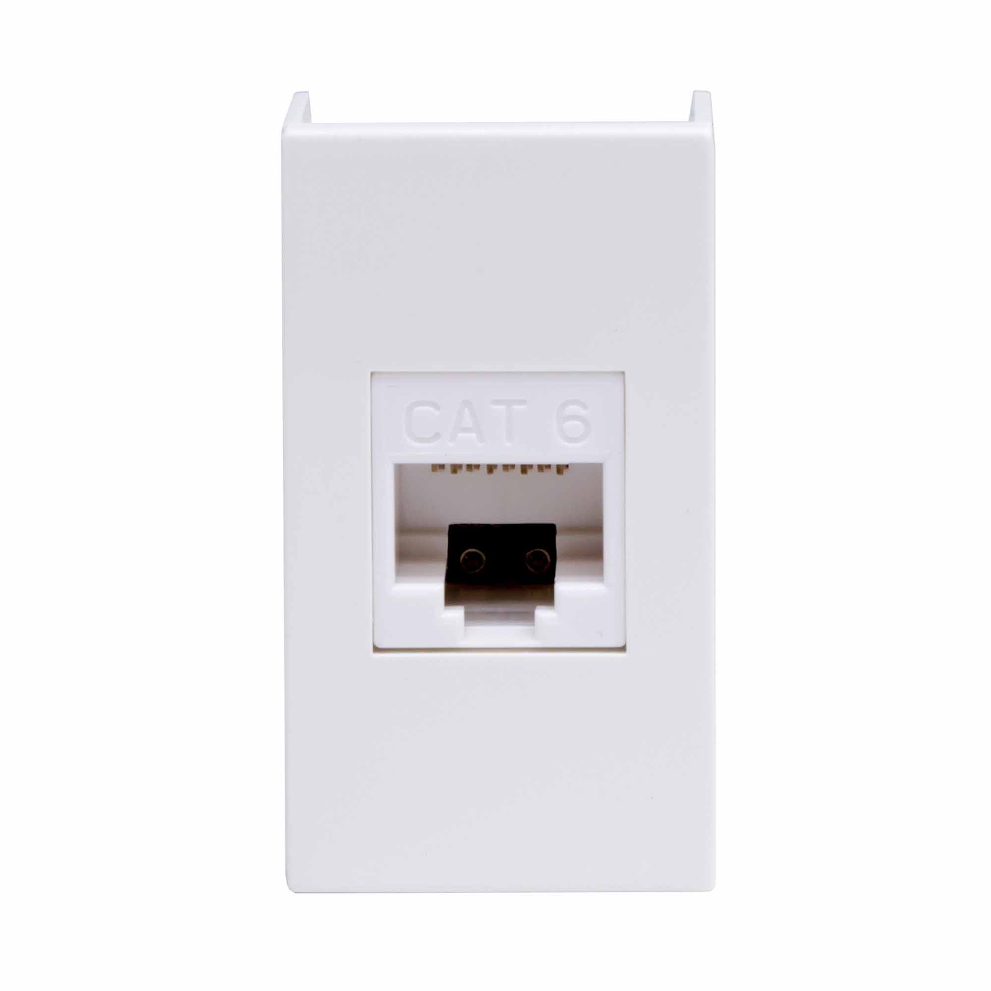 DKC Ком.роз. RJ45 кат.6A, 8P8C, Viva, белая, 1мод фото