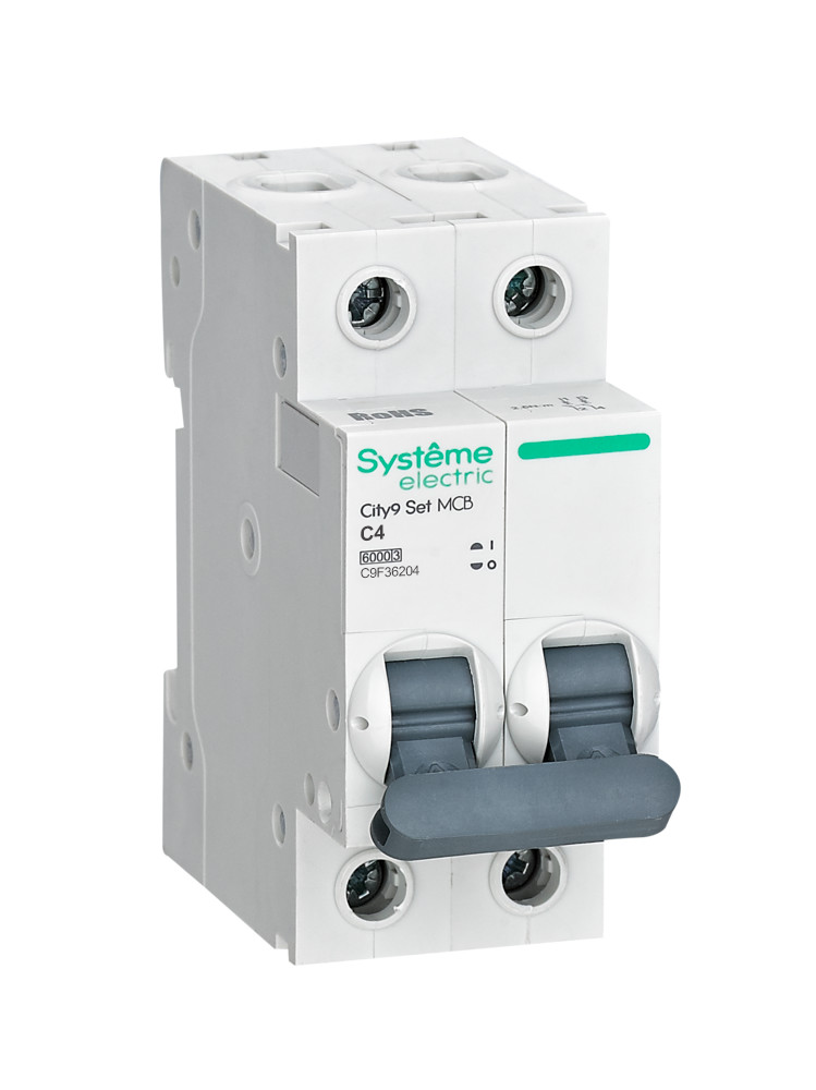 Systeme Electric City9 Set Автоматический выключатель C 4A 2P 6kA фото