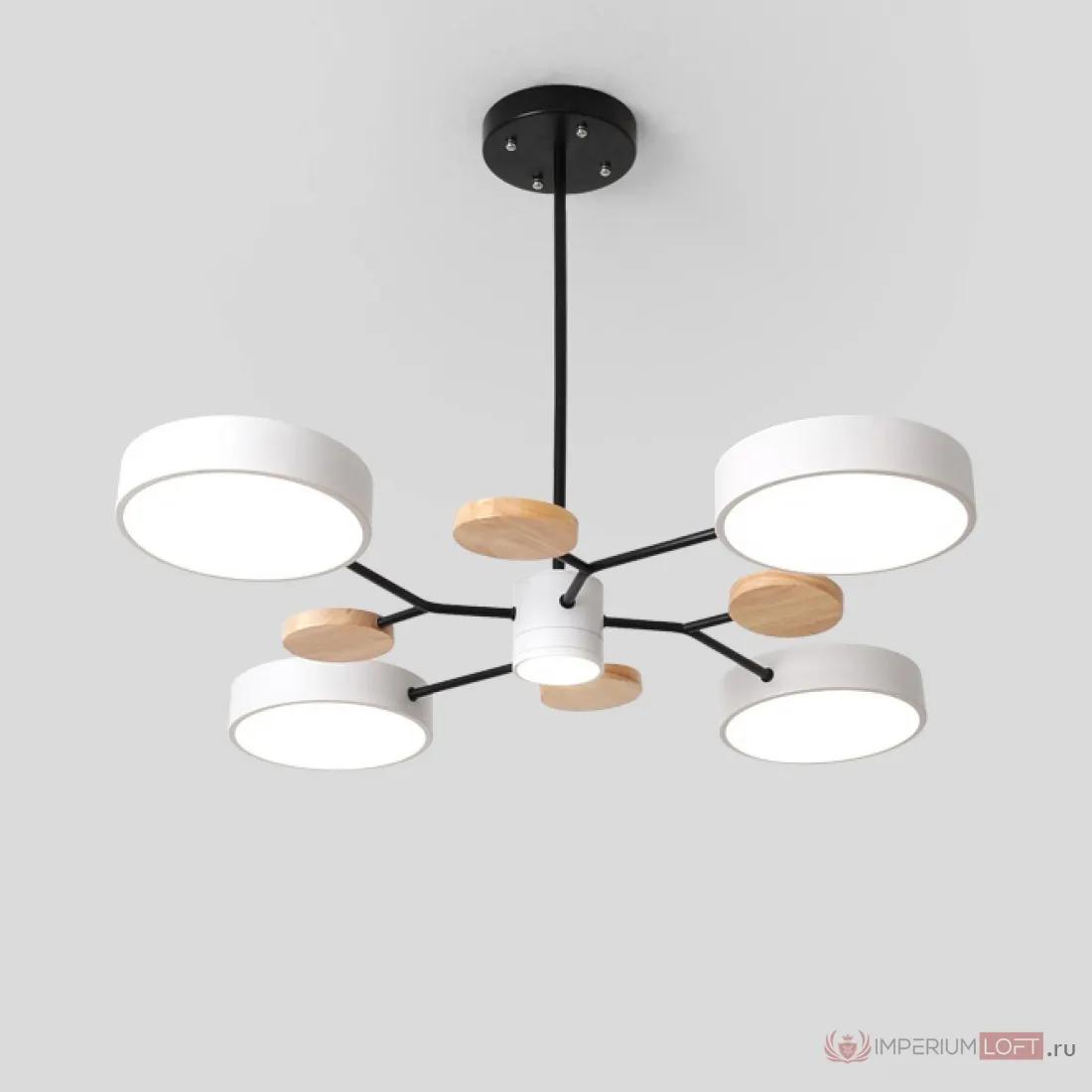 ImperiumLoft Люстра на штанге MEADE 5 lamps White фото