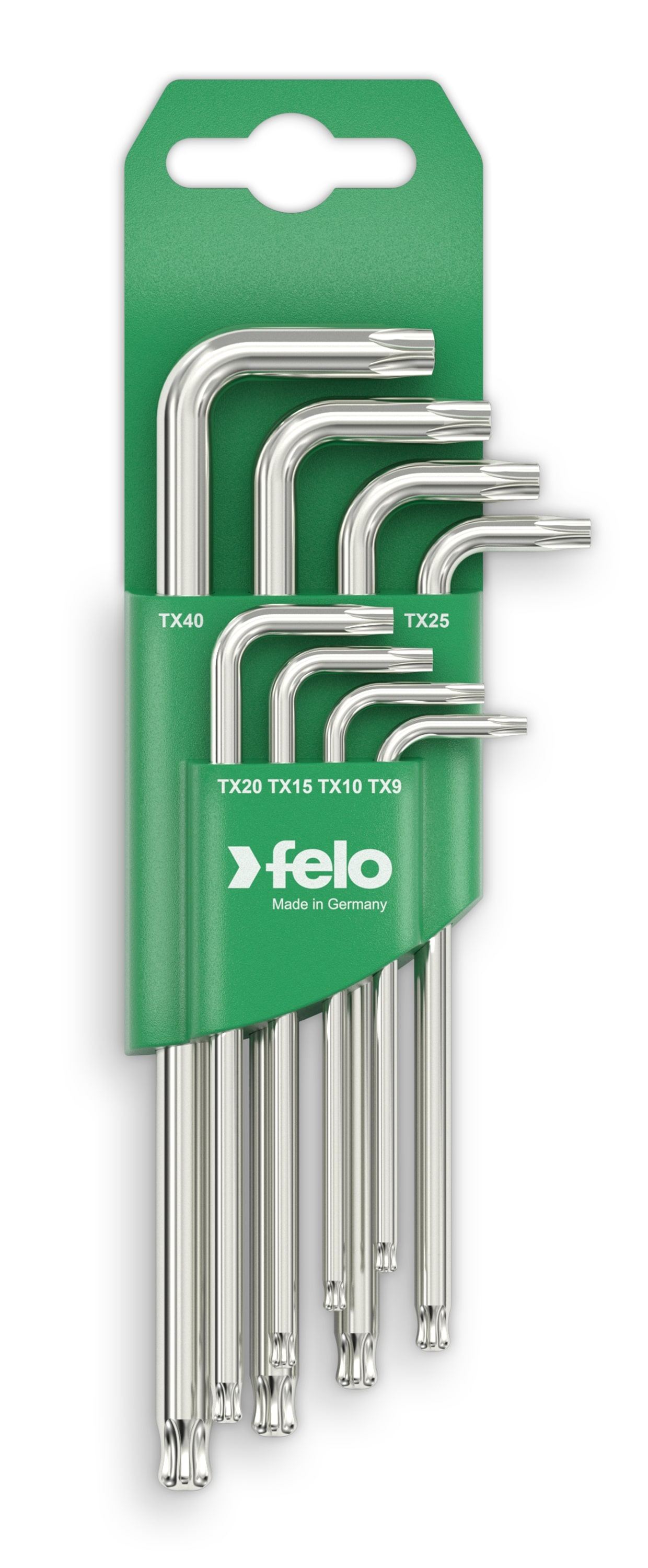 Felo Набор ключей Г-образных шестигранных с шаровым окончанием 8шт Torx T9-T40 34808011 фото