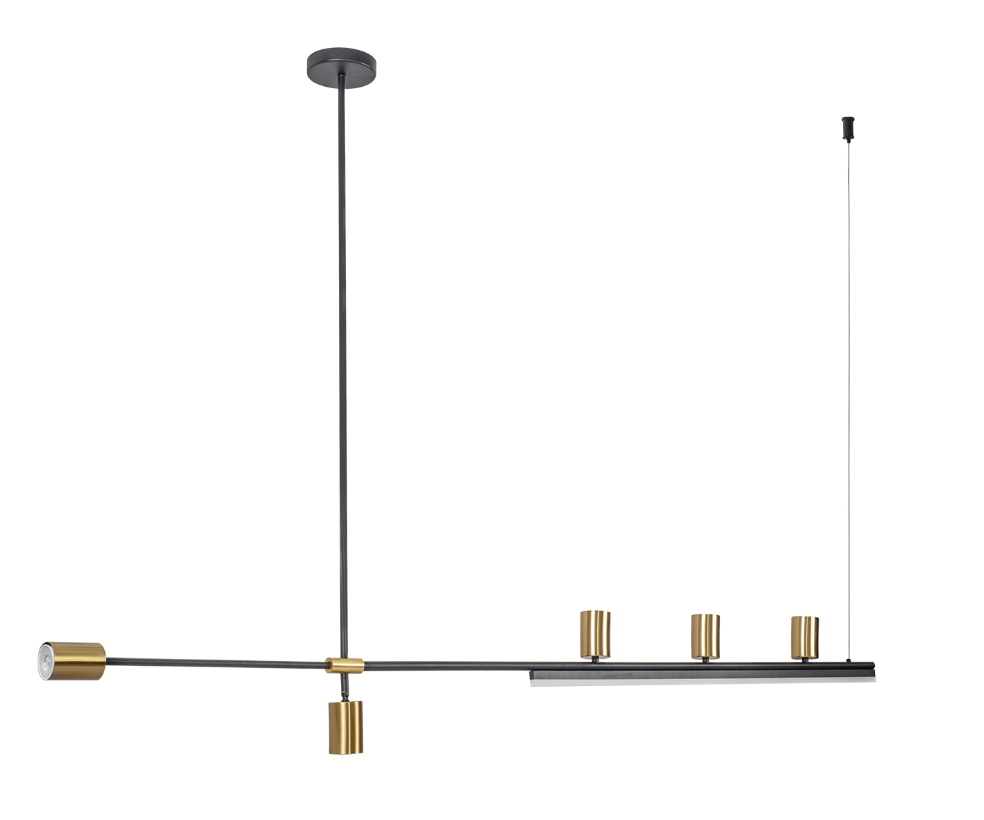 Kink Light 07618-180,36 Люстра Рия латунь L180 h116/86/46 GU10 5*5W+Led 18W (3000K) фото