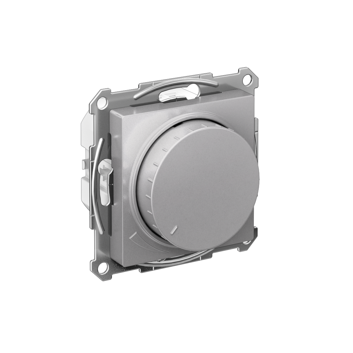 Systeme Electric AtlasDesign Алюминий Светорегулятор (диммер) повор-нажим, LED, RC, 400Вт, мех. фото