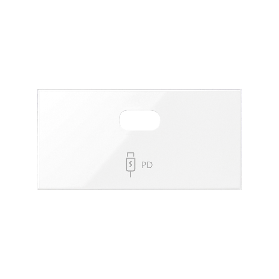 Simon 100 Белый глянец Накладка зарядного устройства USB SmartCharge фото