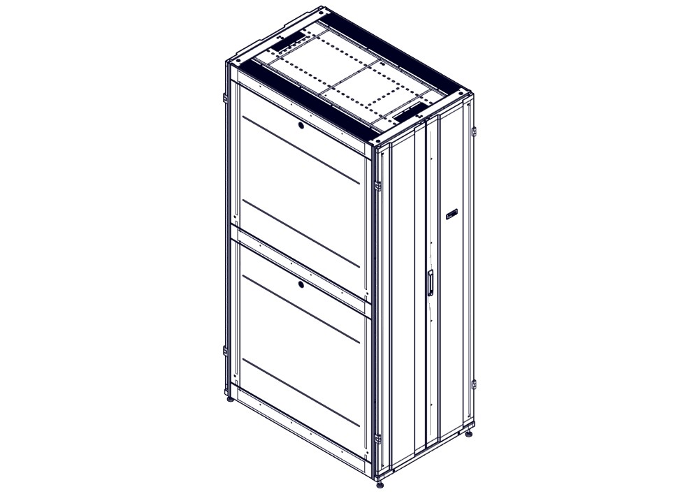 Systeme Electric Шкаф Systeme Electric, серия Uniprom, 48U-750/1200, боковые панели 4шт, черный фото