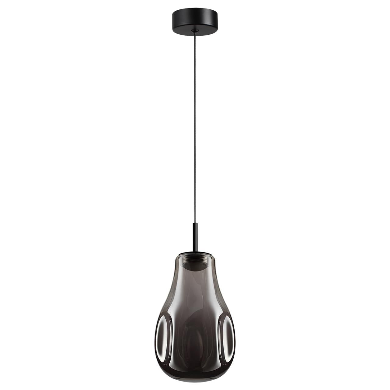 Odeon Light 5098/4LC PENDANT ODL25 423 черный/дымчатый/металл/стекло Подвес LED 4W 4000K 388Лм NAVE фото