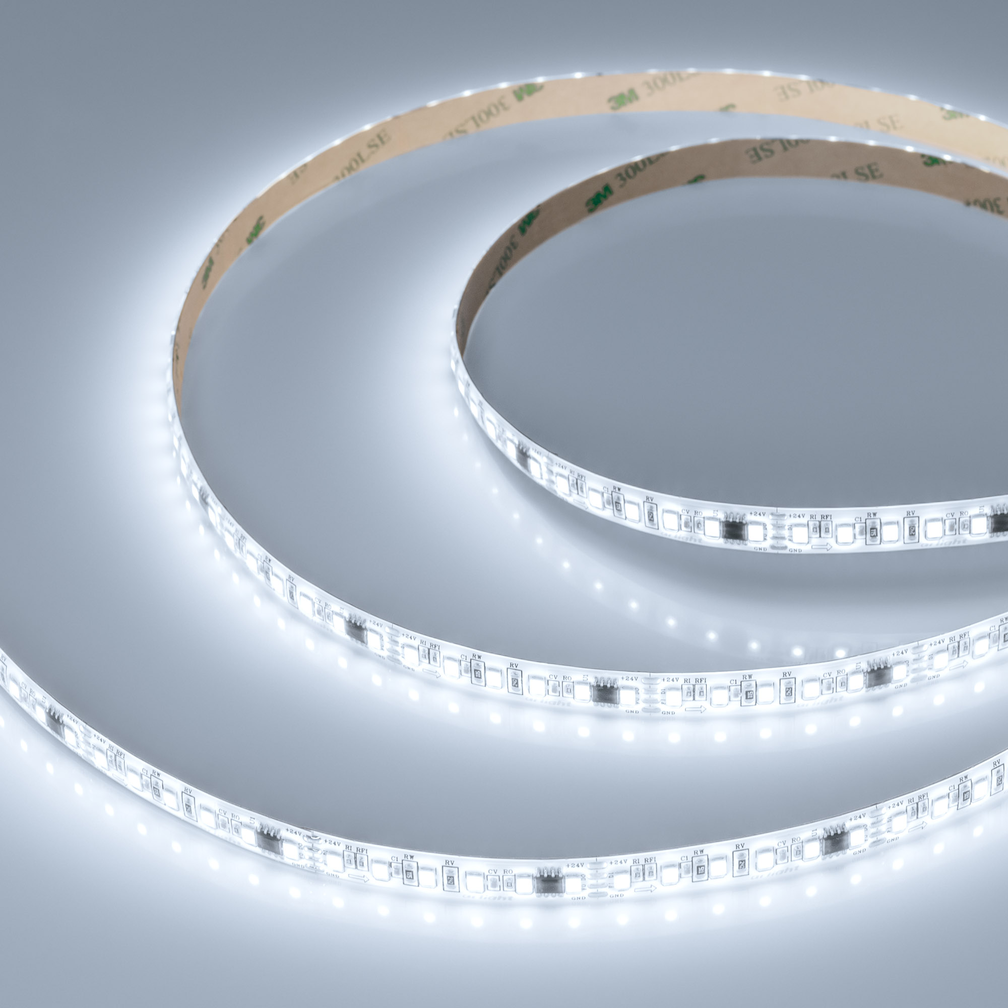 Arlight Лента герметичная SPI-SE-A120-10mm 24V White6000-PX6-BPT (11 W/m, IP65, 2835, 5m) (бегущий огонь) фото