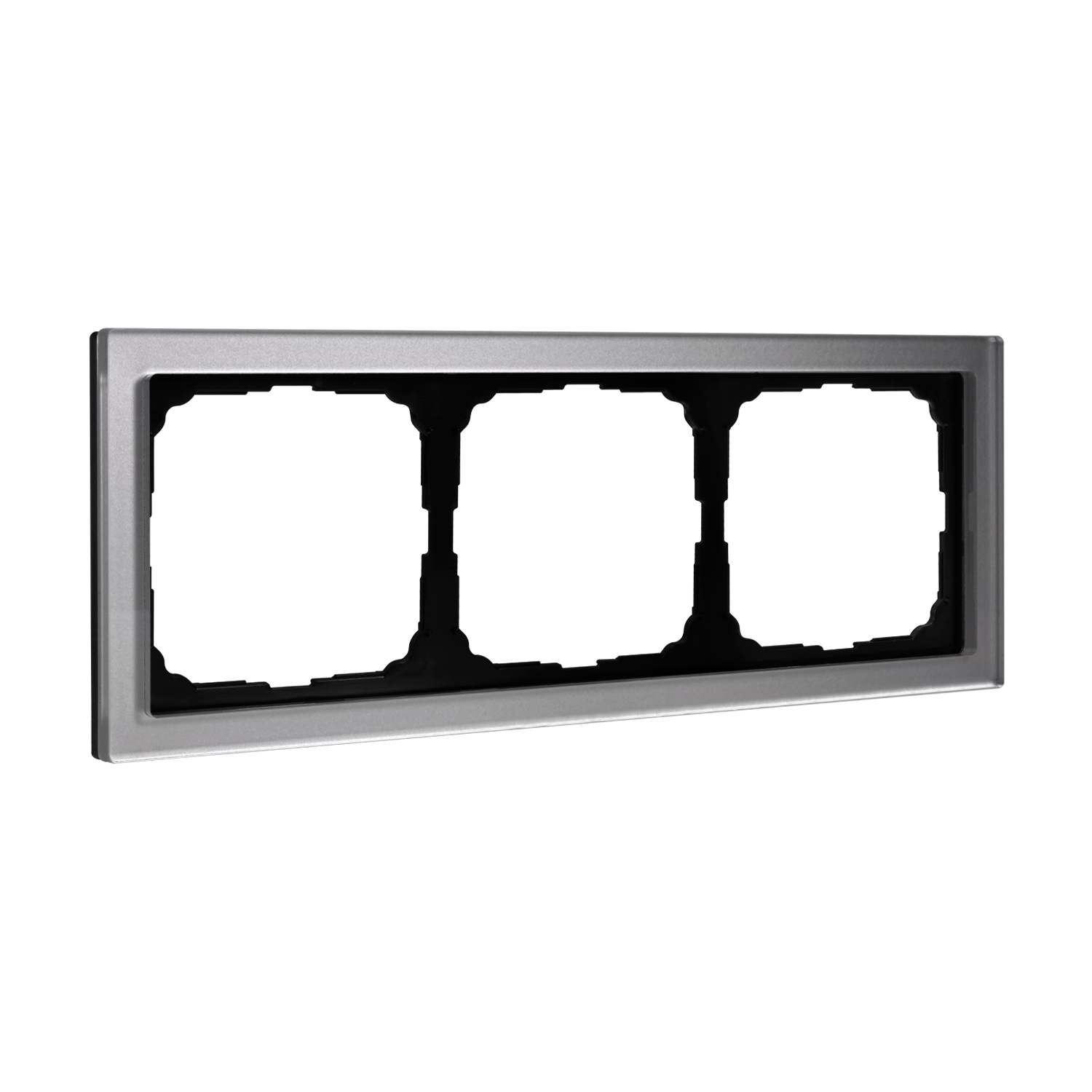 Systeme Electric ArtGallery Pure Органическое стекло Алюминий Рамка 3-ая фото