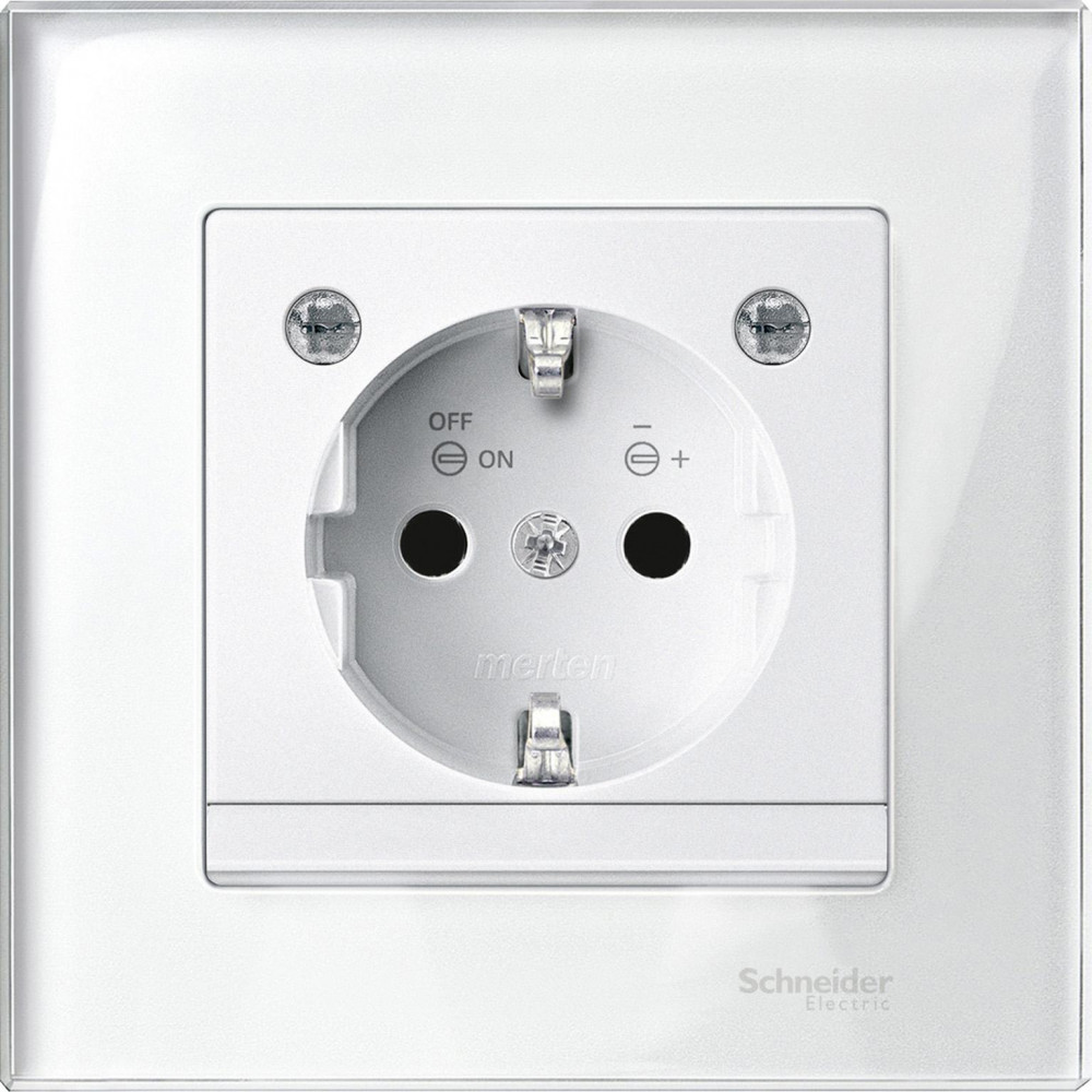 Schneider Electric Merten SM M-Elegance Стекло Белое Рамка 1-ая фото