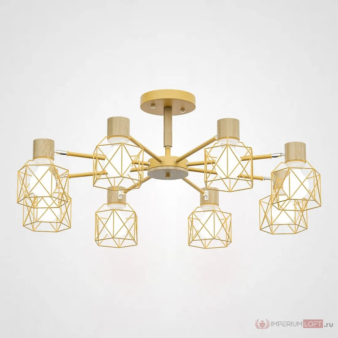 ImperiumLoft Потолочная люстра CORF B3 Yellow 8 lamps фото
