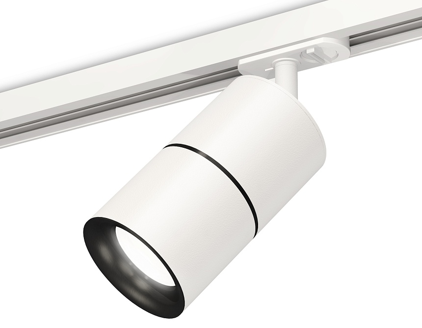 Ambrella Комплект трекового светильника XT7401010 SWH/PBK белый песок/черный полированный MR16 GU5.3 (A2536, C7401, A2071, C7401, N7011) фото