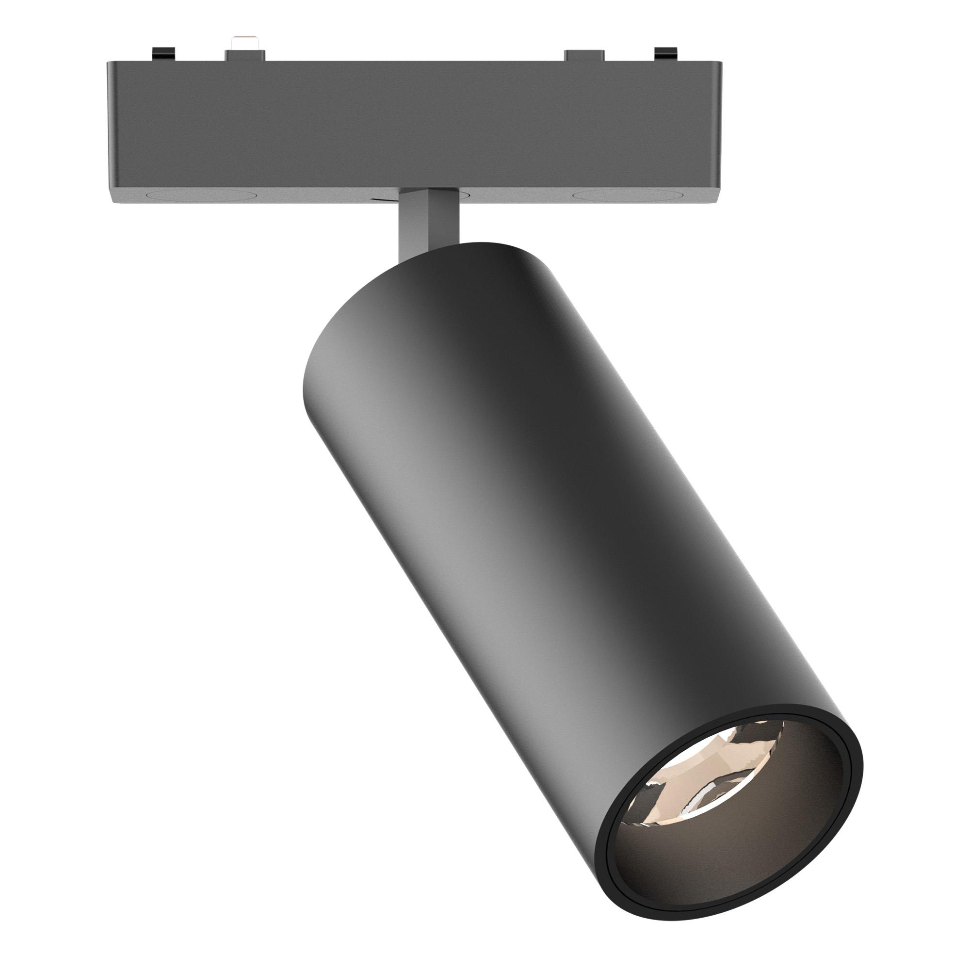ST LUCE ST677.436.18 Магнитный трековый светильник Черный LED 1*18W 3000K 1 060Lm Ra>90 >90 IP20 D55xH135 48V фото