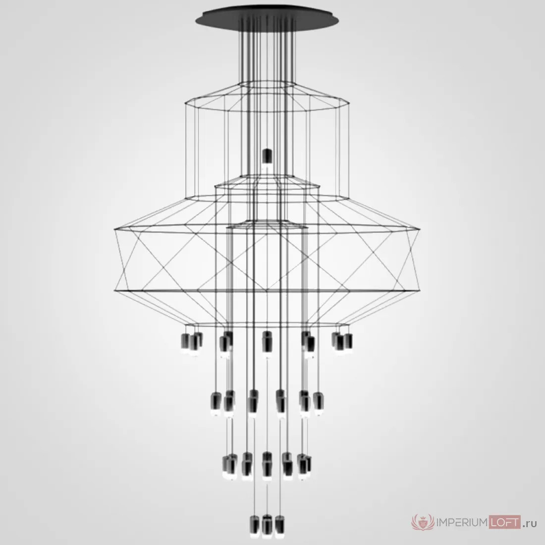 ImperiumLoft Люстра Wireflow Chandelier 0374 Suspension lamp фото