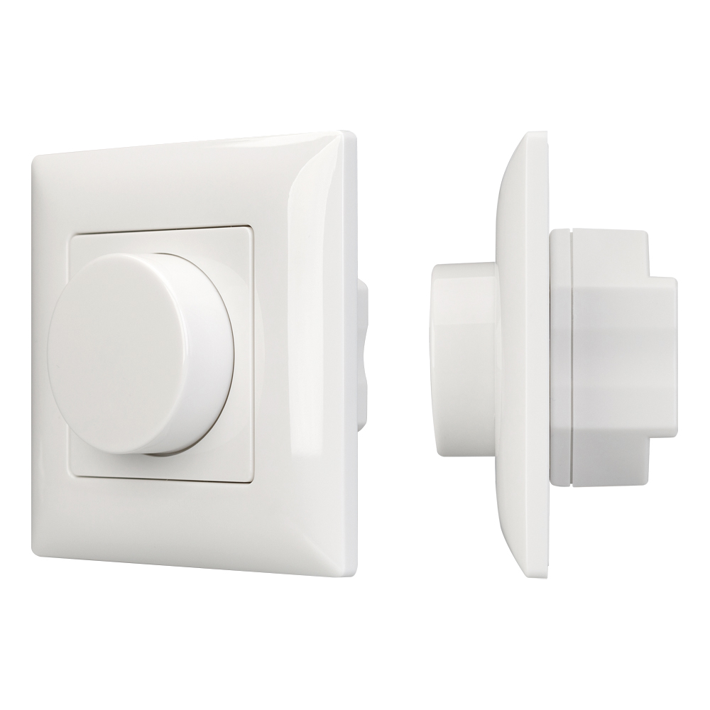 Arlight Панель SMART-P14-DIM-IN White (230V, 3A, 0-10V, Rotary, 2.4G) (IP20 Пластик, 5 лет) фото