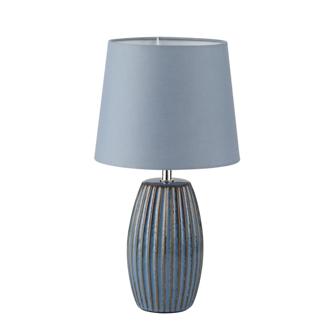 Lumion 8123/1T COMFI LN25 000 синий, керамика/текстиль Настольная лампа E27 1*60W 220V LAPUNA фото
