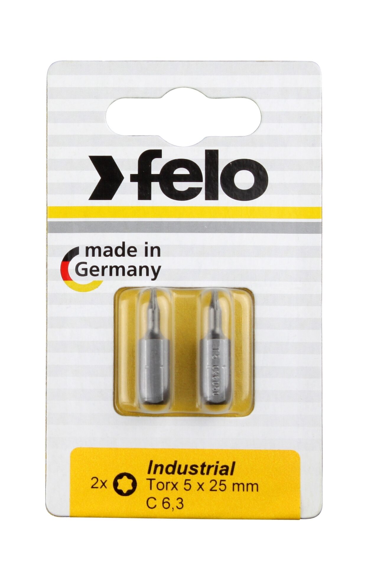Felo Бита серии Industrial TX 5х25, 2шт на блистере 02605036 фото