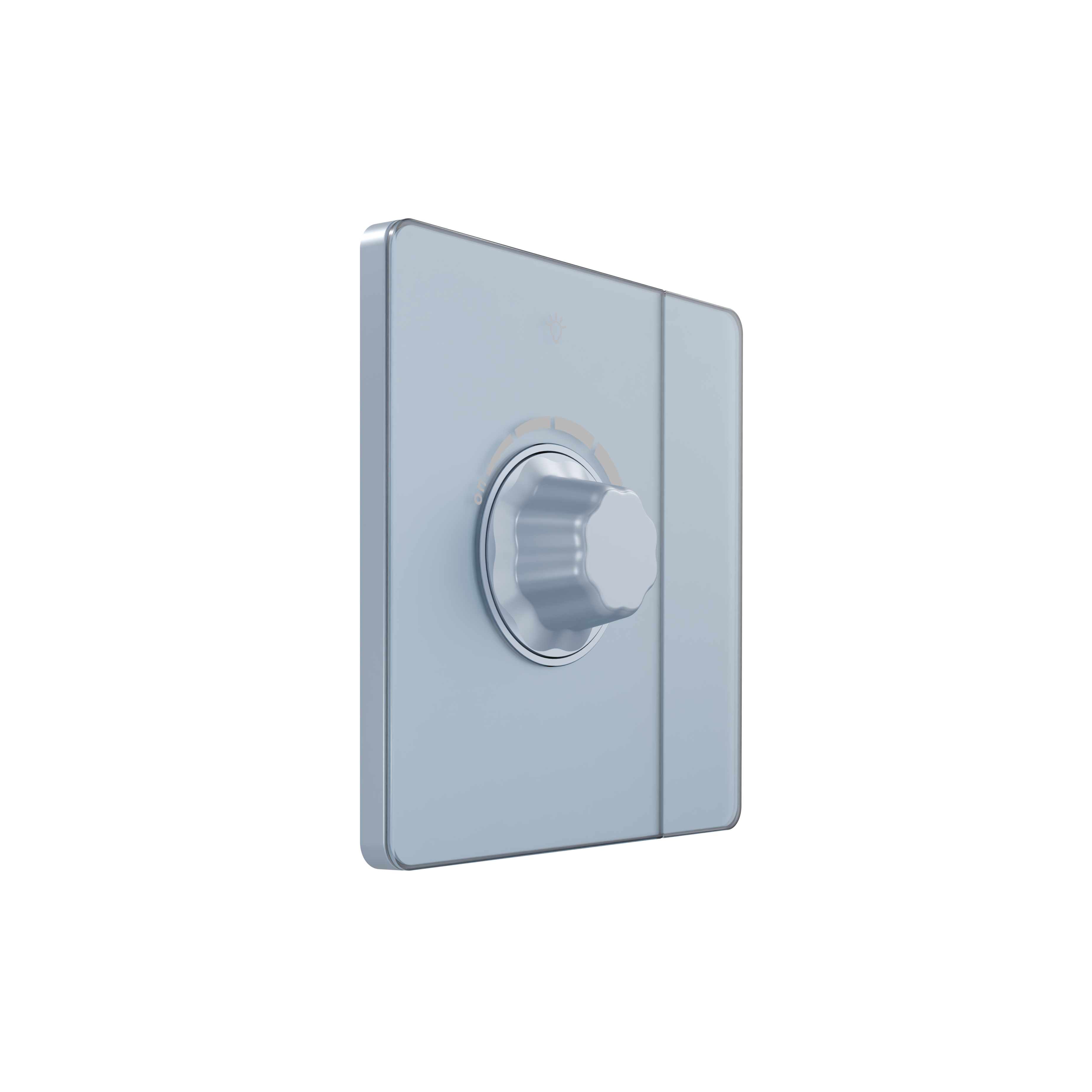 Systeme Electric Systeme Infinity Стальное небо Светорегулятор TRIAC c выключателем 300Вт фото
