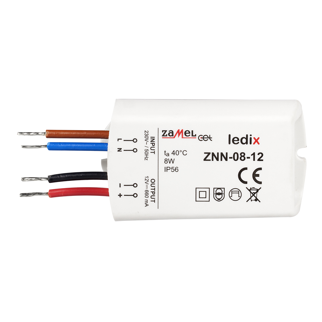 Zamel Блок питания LED 12V DC 8W на стенну фото