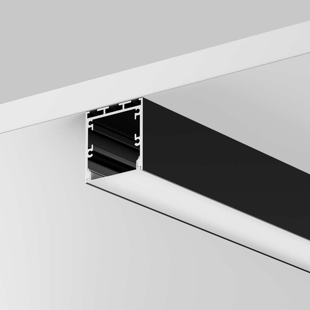 Maytoni Led Strip Алюминиевый профиль накладной-подвесной 35x35 (Черный, 3 м), ALM-3535BT-B-3M фото
