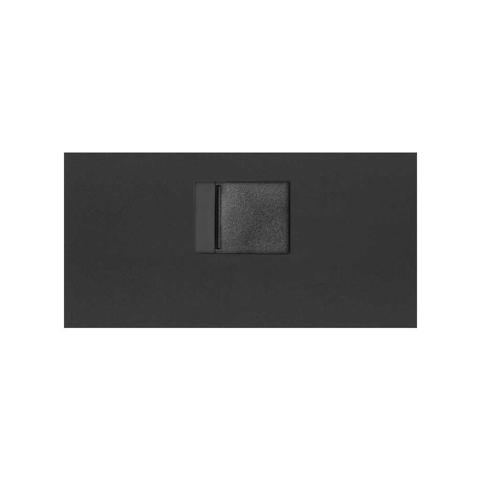 Simon 100 Черный матовый Накладка розетки RJ45 фото