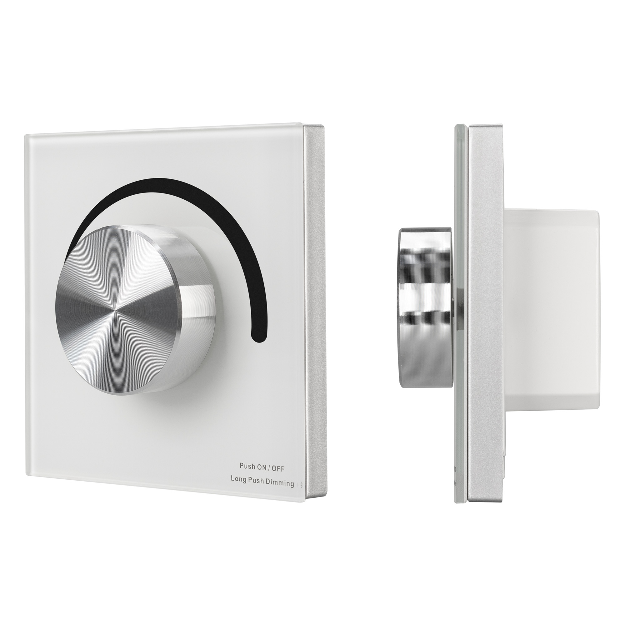Arlight Панель SMART-P37-DIM-IN White (230V, 1.2A, TRIAC, Rotary, 2.4G) (IP20 Пластик, 5 лет) фото