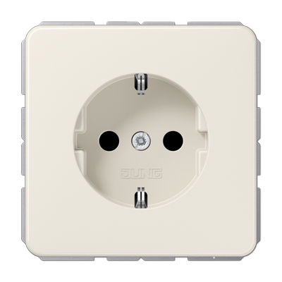 JUNG CD500 Слоновая кость Штепсельная розетка SCHUKO 16A 250V~; с защитой от детей фото