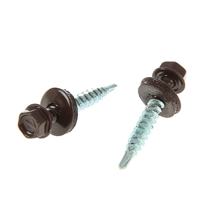 Tech-Krep Саморез КР св. 4,8х35 RAL-8017 (шокол. корич.) (250 шт) - ведро фото