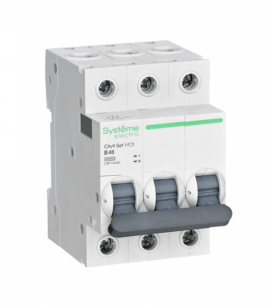 Systeme Electric City9 Set Автоматический выключатель (АВ) B 40А 3P 4.5kA 400В фото
