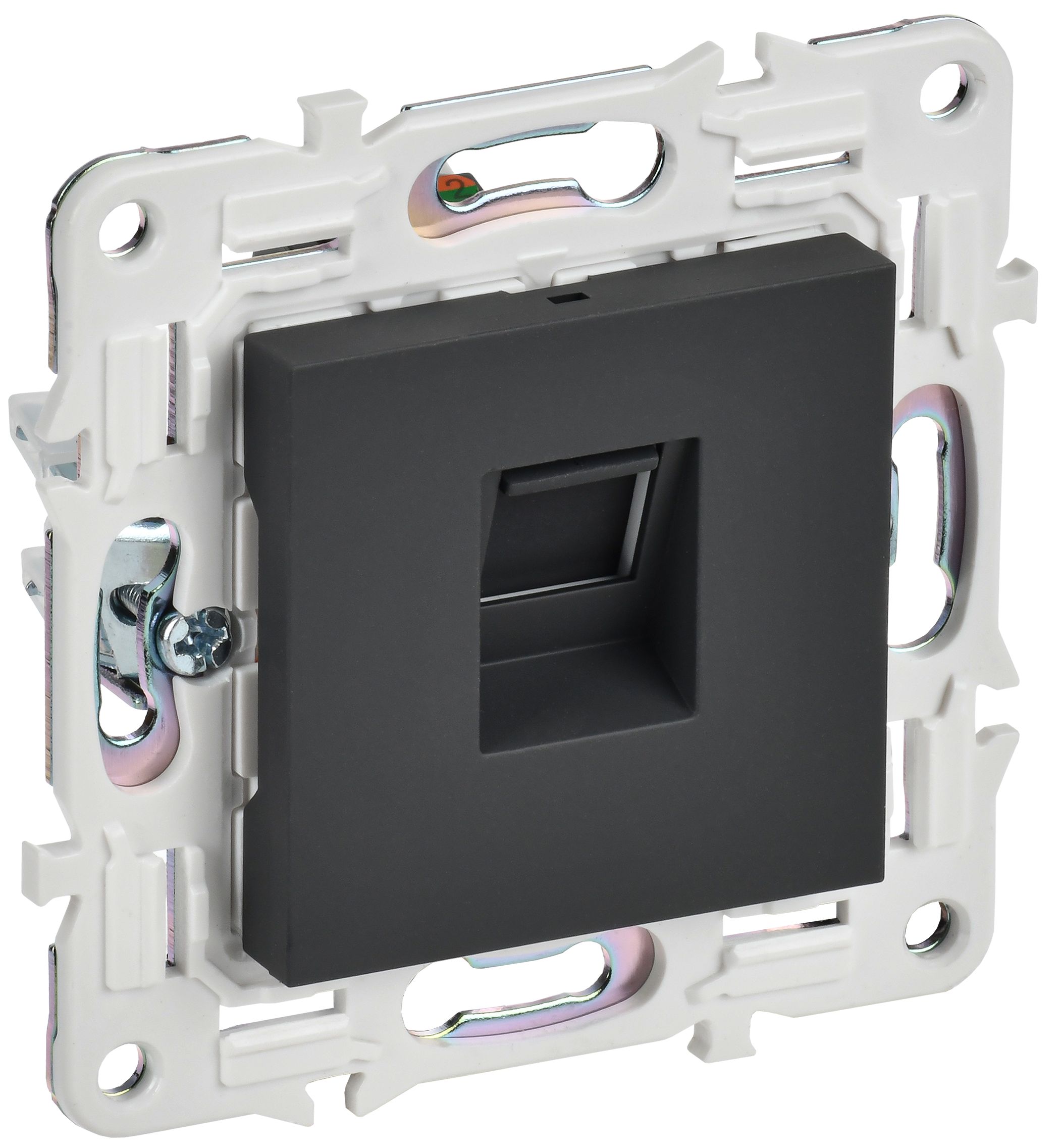 IEK SKANDY Графит Розетка компьютерная RJ45 кат.5E SK-K01G фото