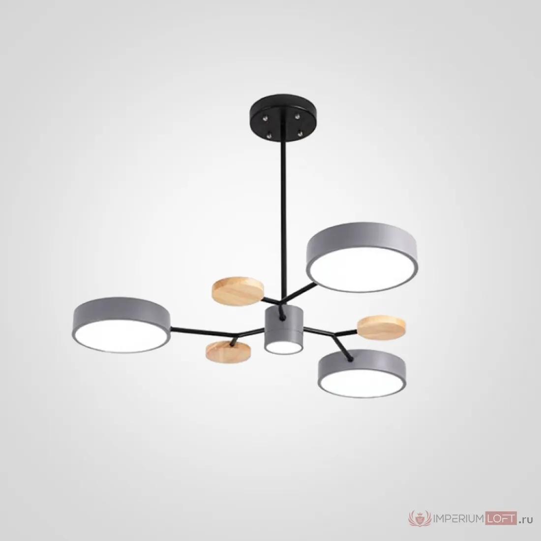 ImperiumLoft Люстра на штанге MEADE 4 lamps Grey фото