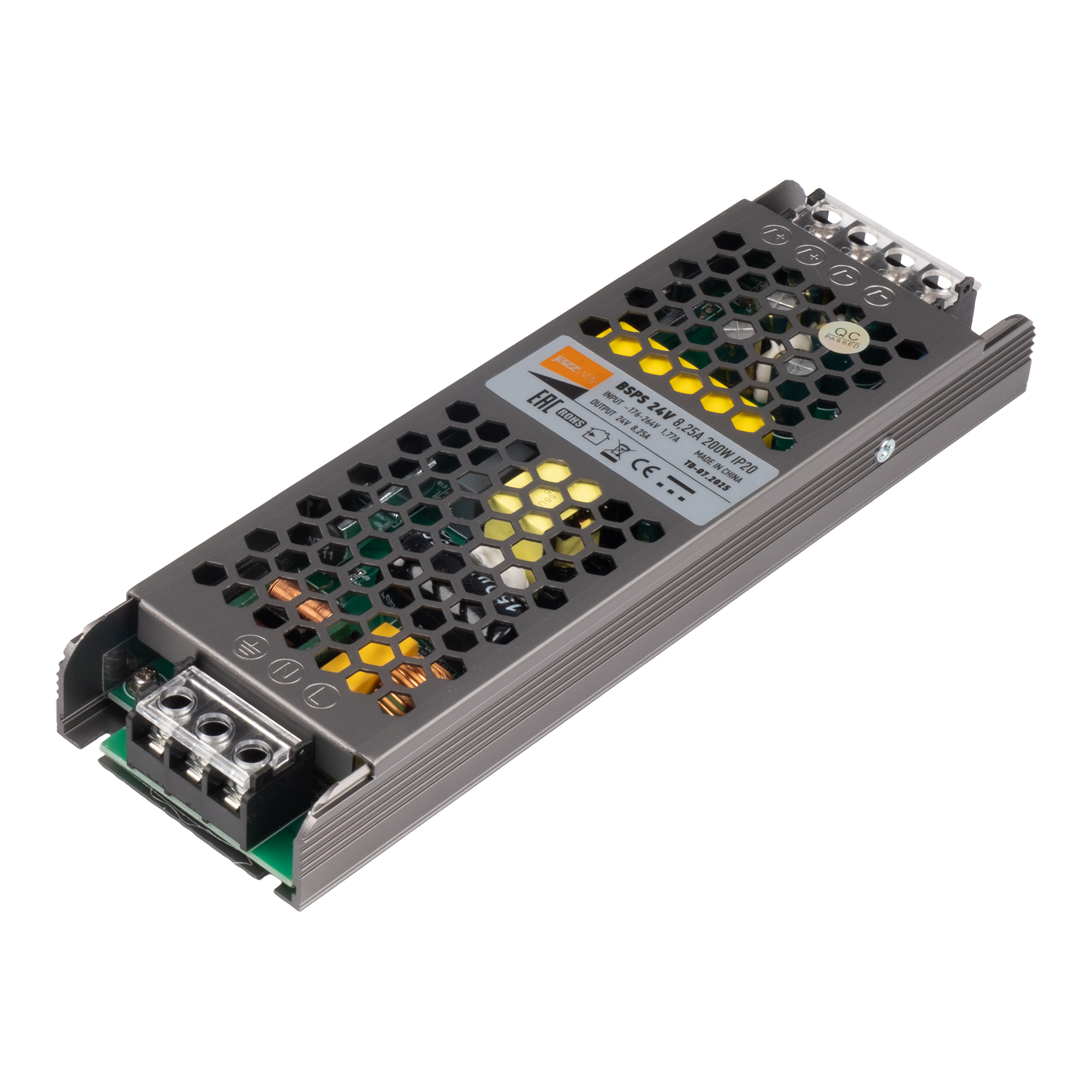 Блок питания (драйвер) BSPS 24V  8,25A=200W IP20 5 л.гар. Jazzway фото