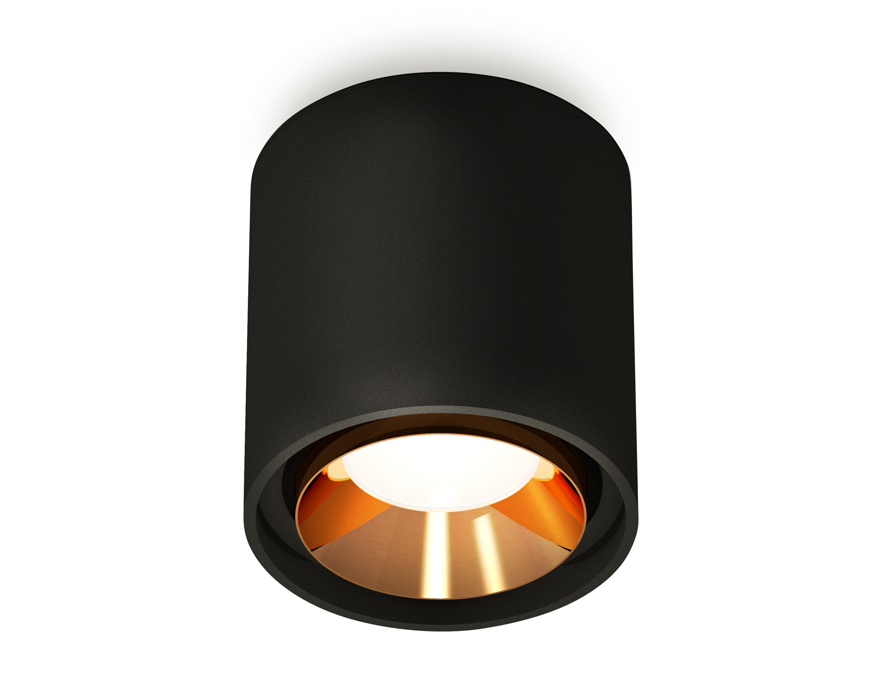 Ambrella Комплект накладного светильника XS7723004 SBK/PYG черный песок/золото желтое полированное MR16 GU5.3 (C7723, N7034) фото