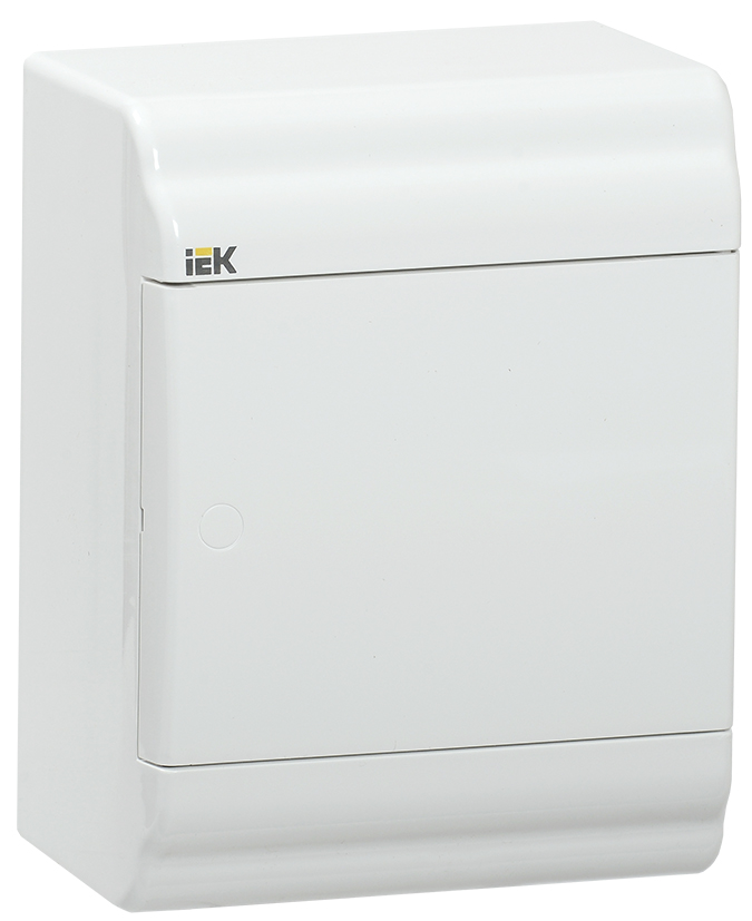 IEK PRIME Корпус пластиковый навесной ЩРН-П-4 белый/белая дверь IP41 фото