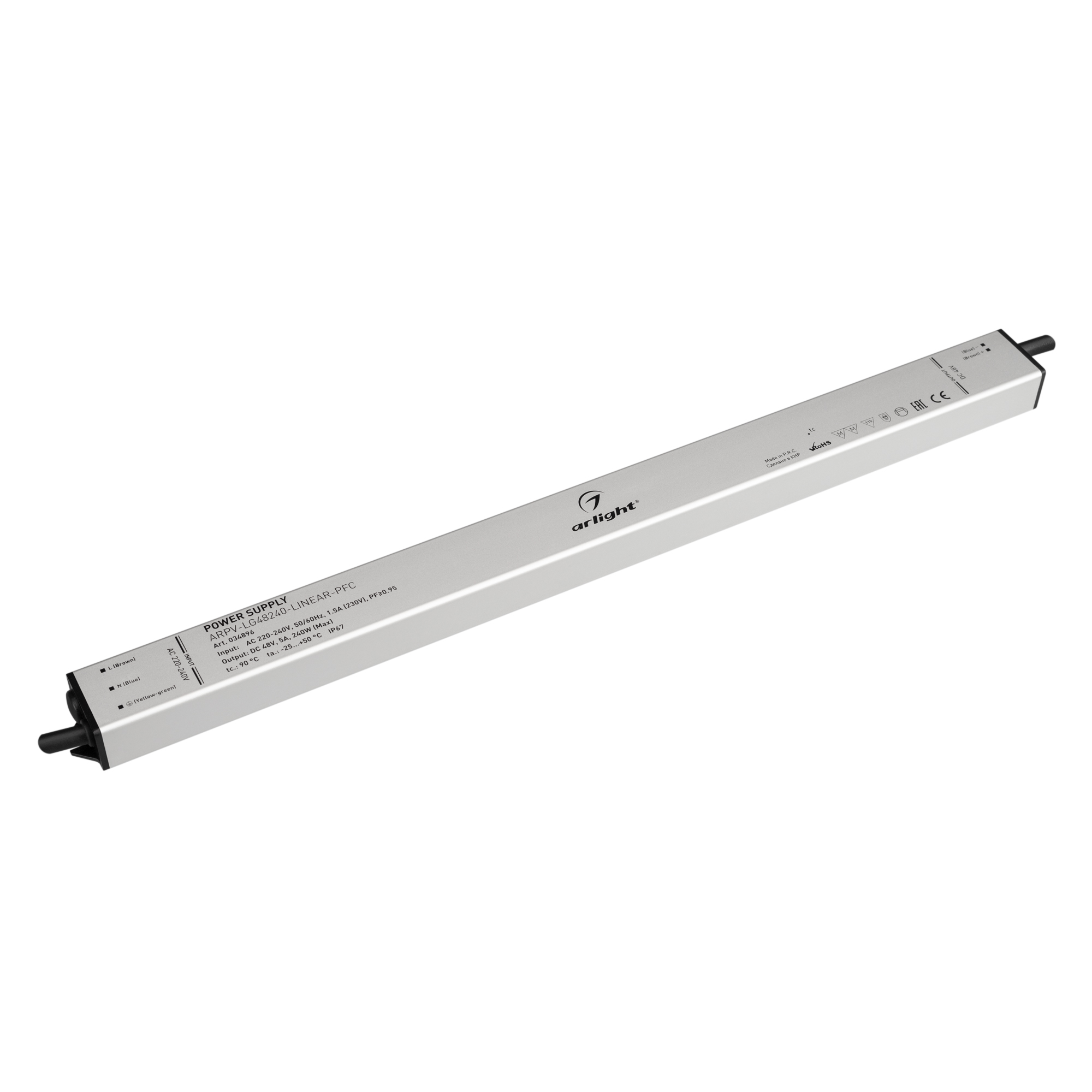 Arlight Блок питания ARPV-LG48240-LINEAR-PFC (48V, 5A, 240W) (IP67 Металл, 5 лет) фото