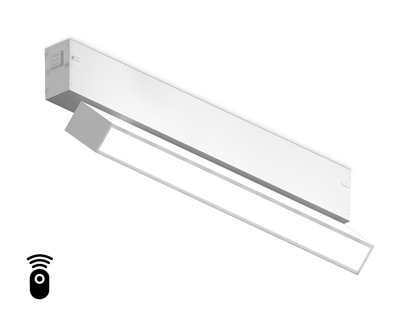 Ambrella Светильник светодиодный диммируемый для шинопровода Magnetic 220V GL1331 WH белый IP20 18W 3000K-6400K 120° 342*25*112 (Без ПДУ) фото