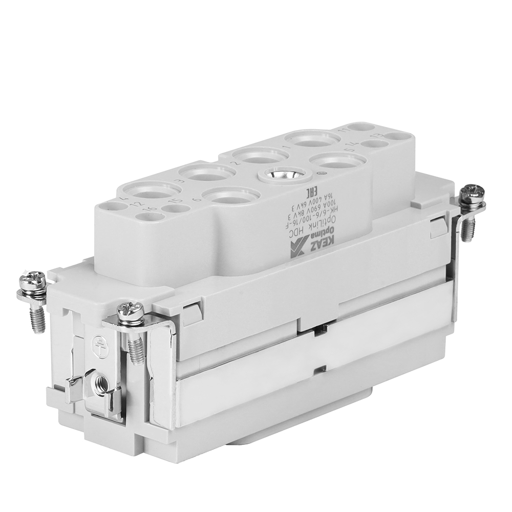 КЭАЗ Розетка OptiLink HDC-HK-6/6-100/16-F-(16-35/0,5-2,5)-690/400V фото