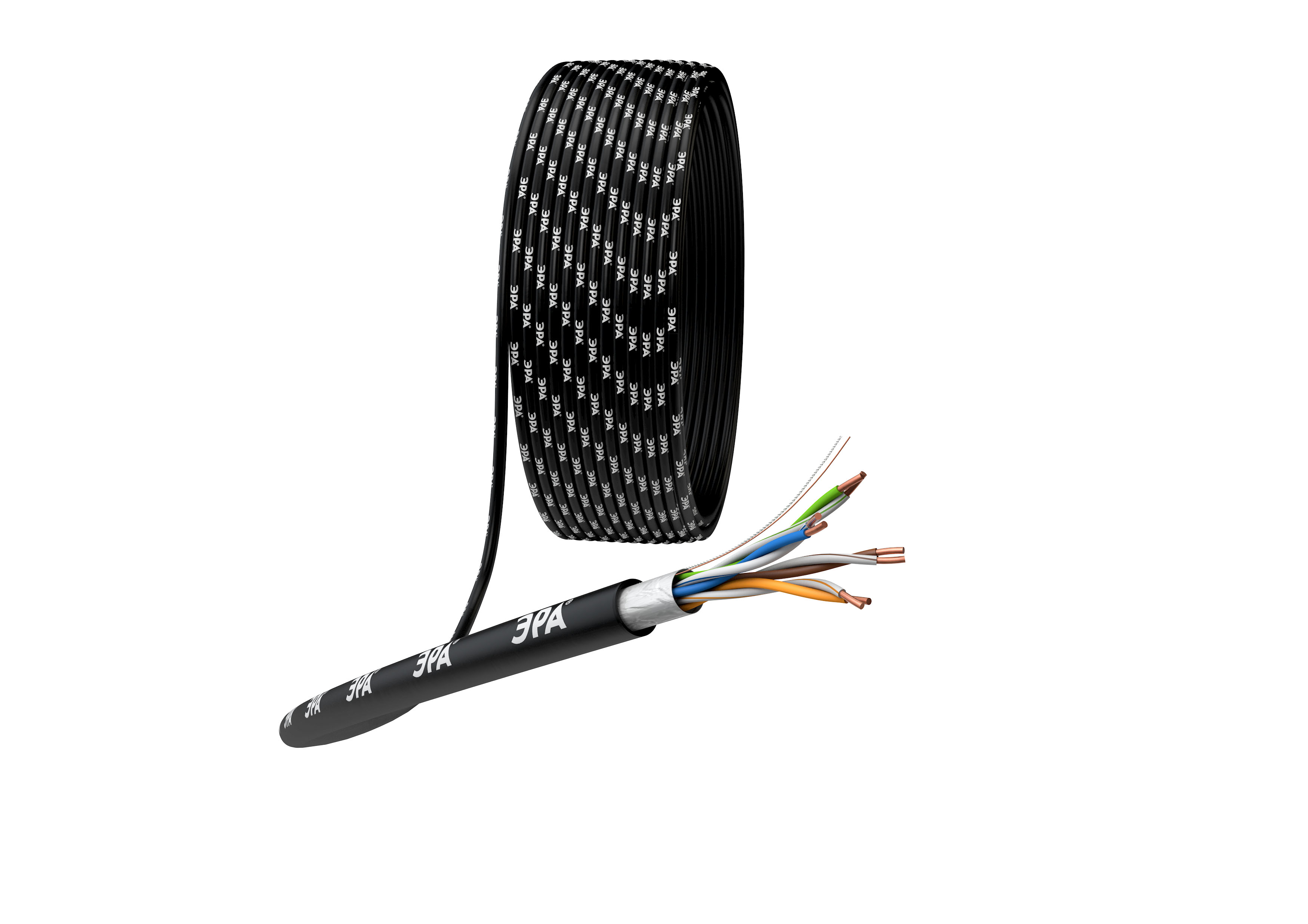ЭРА Кабель витая пара SIMPLE F/UTP 4x2x24AWG Cat5e CU PE OUTDOOR 305 м фото